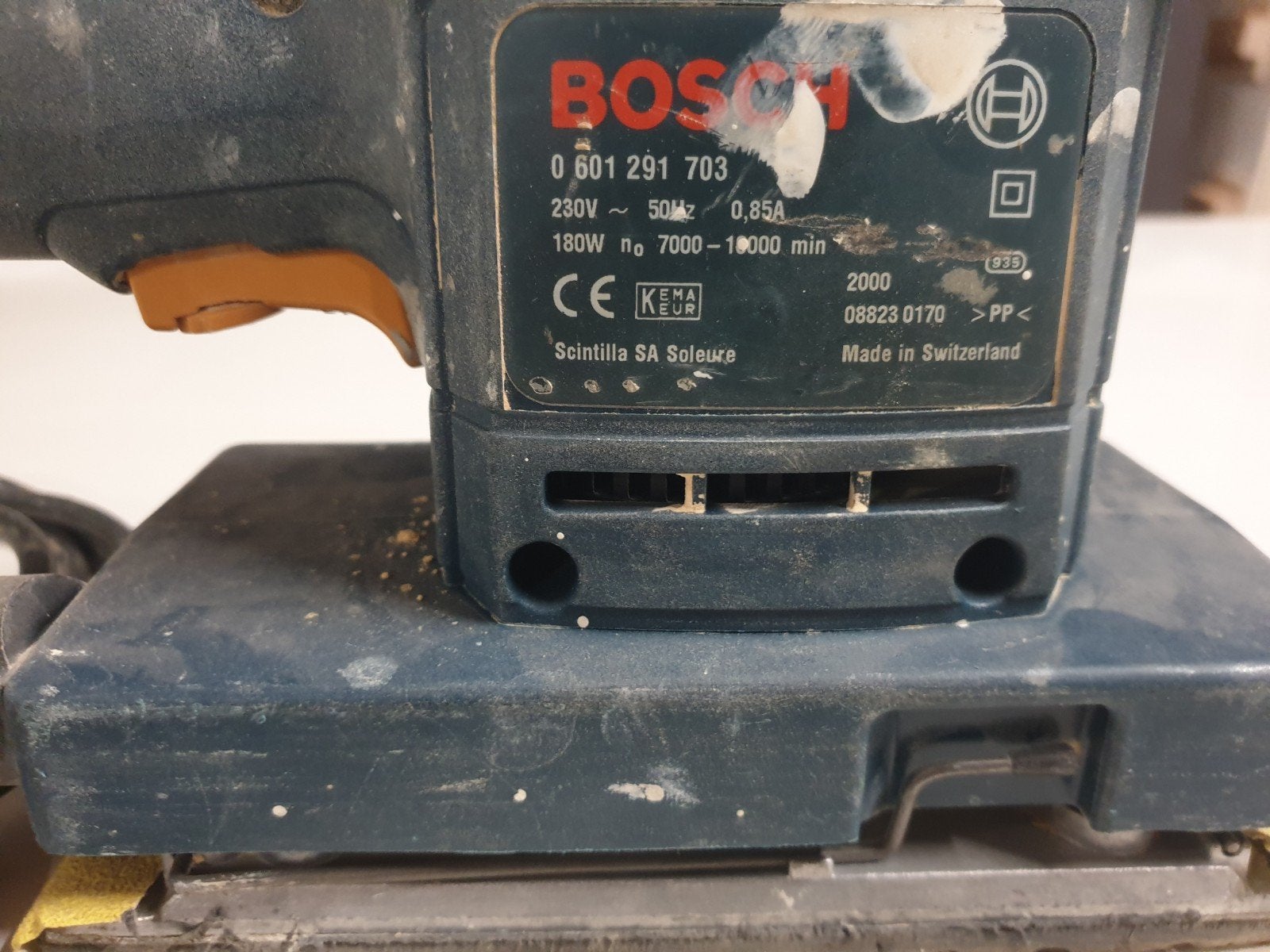 schuurmachines bosch, Ophalen of Verzenden, Gebruikt, Minder dan 600 watt, Vlakschuurmachine