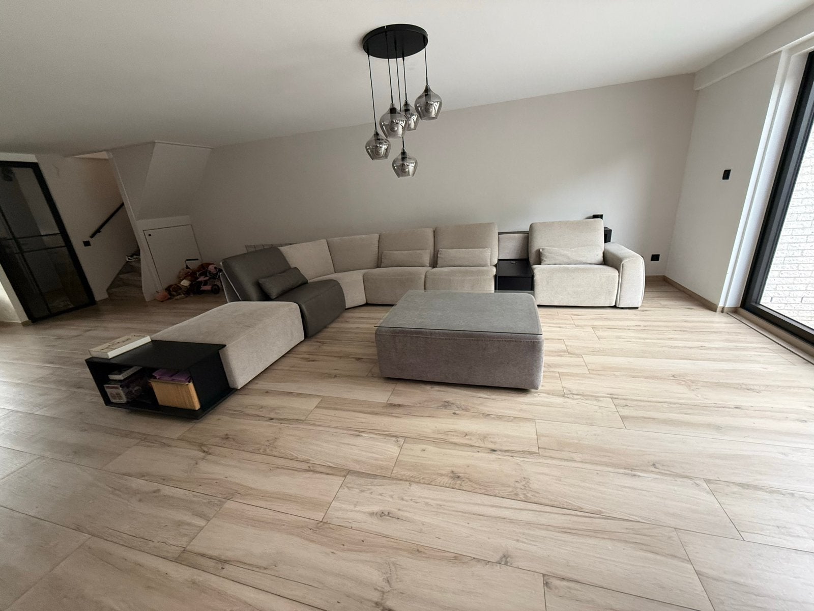 Hoekbank 420x280 cm met Relaxfuncties en Opbergruimte, Hoekbank, 300 cm of meer, Ophalen of Verzenden, Zo goed als nieuw