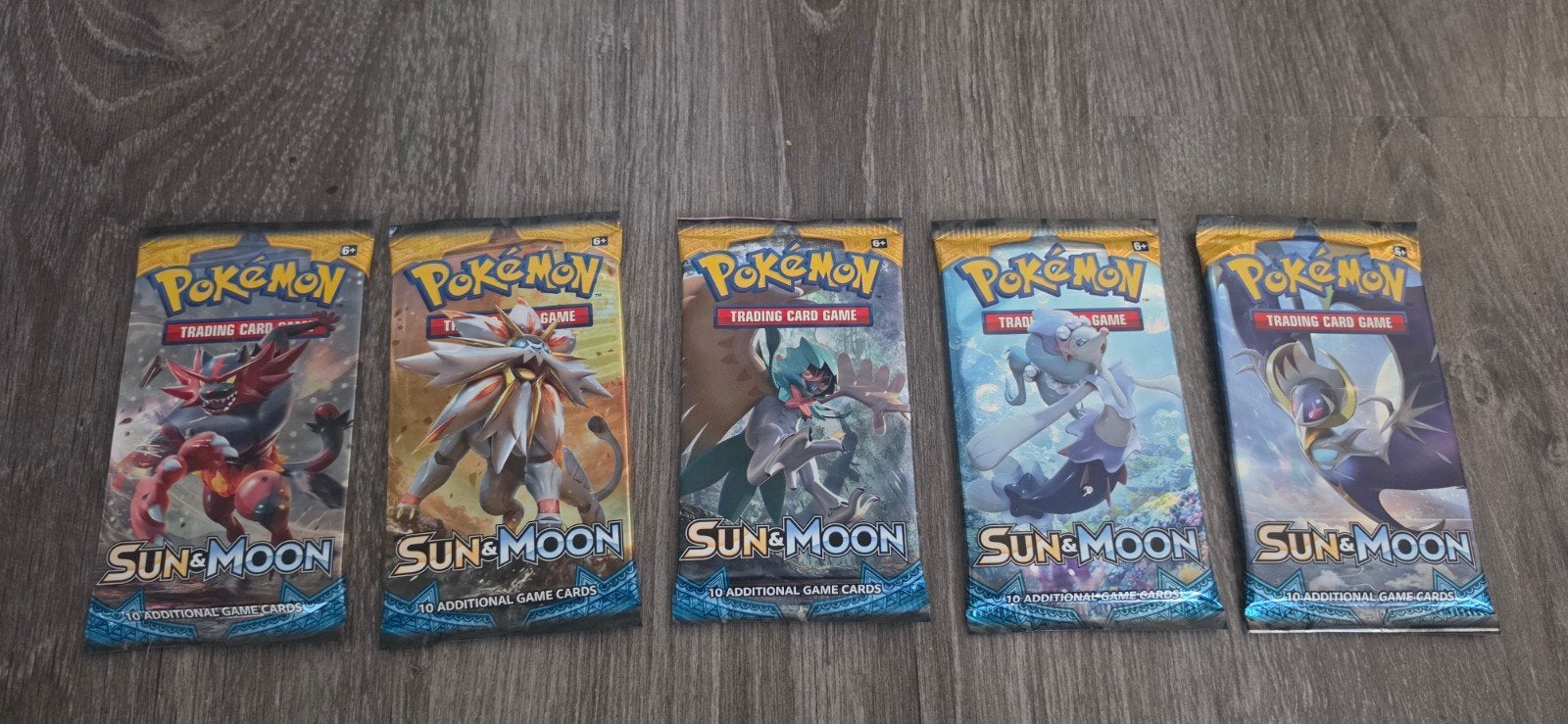 Pokémon Sun & Moon 5x Booster Packs - Nieuw en Ongeopend, Ophalen of Verzenden, Nieuw, Booster