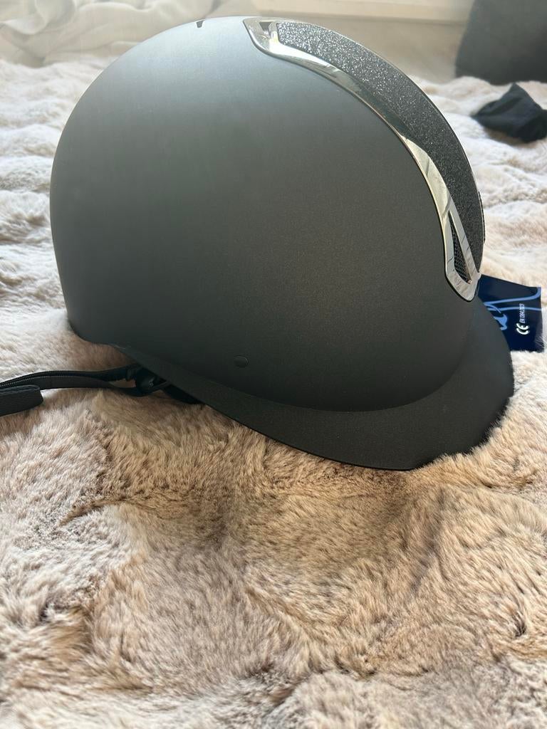 Nieuw cap paardrijden zwart glitter XL, Ophalen of Verzenden, Nieuw, Dressuur, Dames