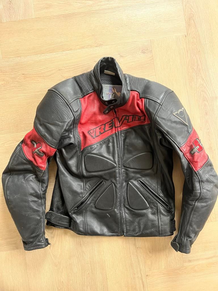 REV'IT Stoer Leren Motorjack Maat 54 - Top Conditie, Ophalen of Verzenden, Tweedehands, Heren, Jas | leer