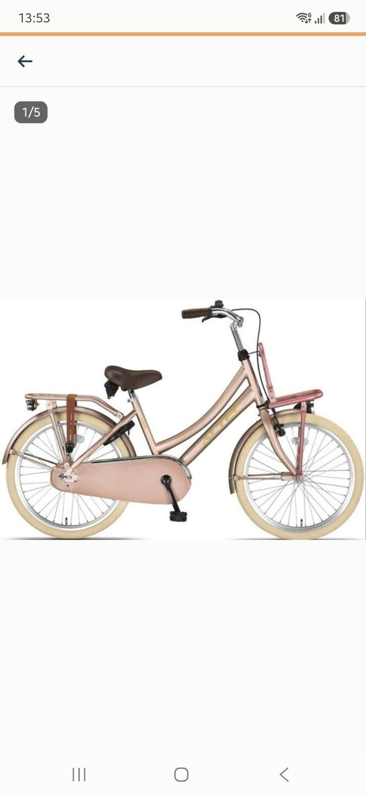 Altec meisjes fiets 26 inch, Terugtraprem, Gebruikt, Handrem, Altec Urban
