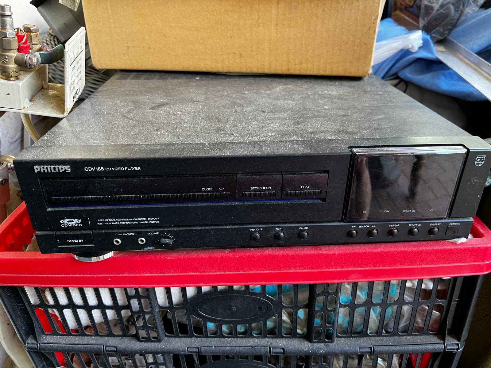 Philips CDV-185 videodisc laserdisc laservision, Ophalen, Gebruikt, Overige typen