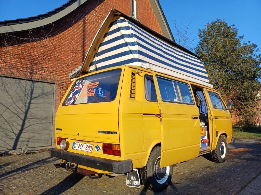 Volkswagen T3 Camper EUREC Cassandra, Auto's, Geel, Handgeschakeld, Particulier, Transporter