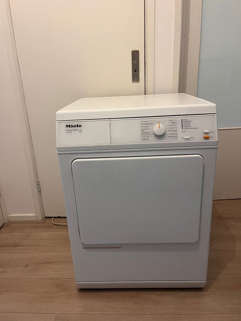 Miele T8703 droger, Ophalen, 6 tot 8 kg, Gebruikt, Luchtafvoer