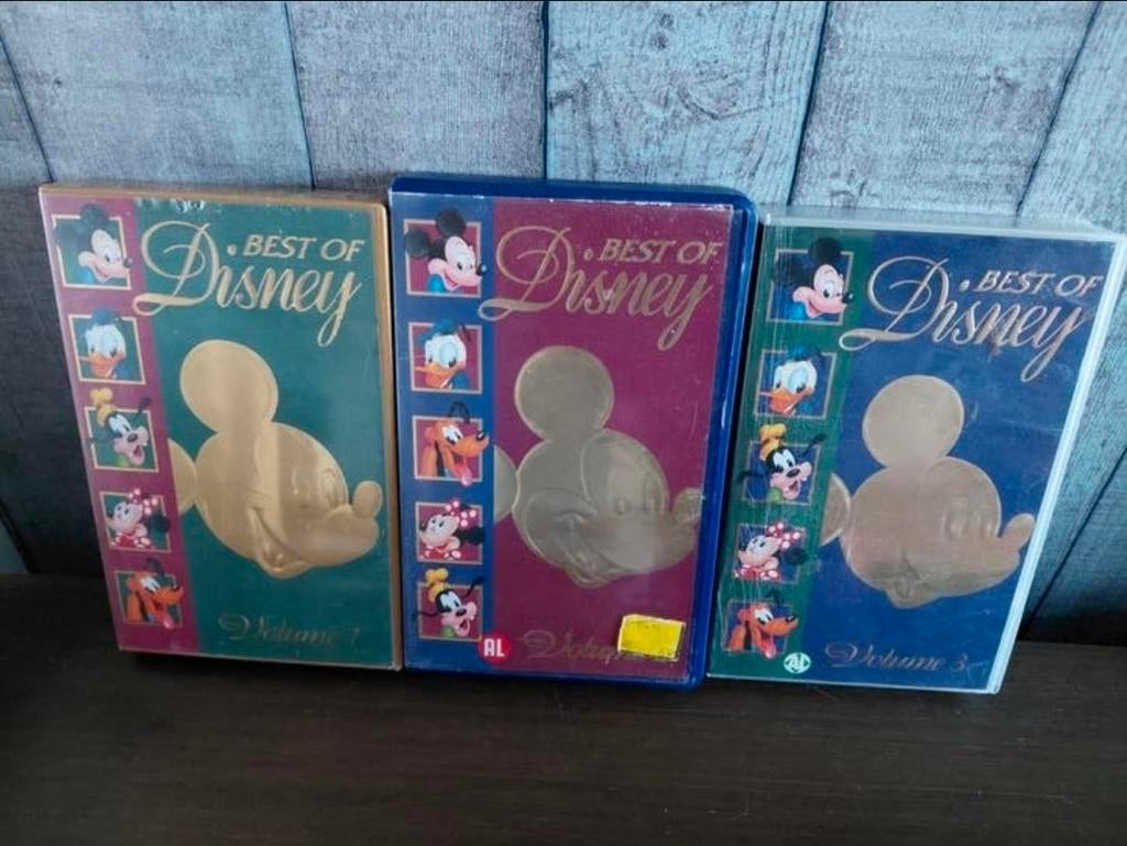 Best of Disney Volume 1,2,3 op videoband., Alle leeftijden, Ophalen of Verzenden