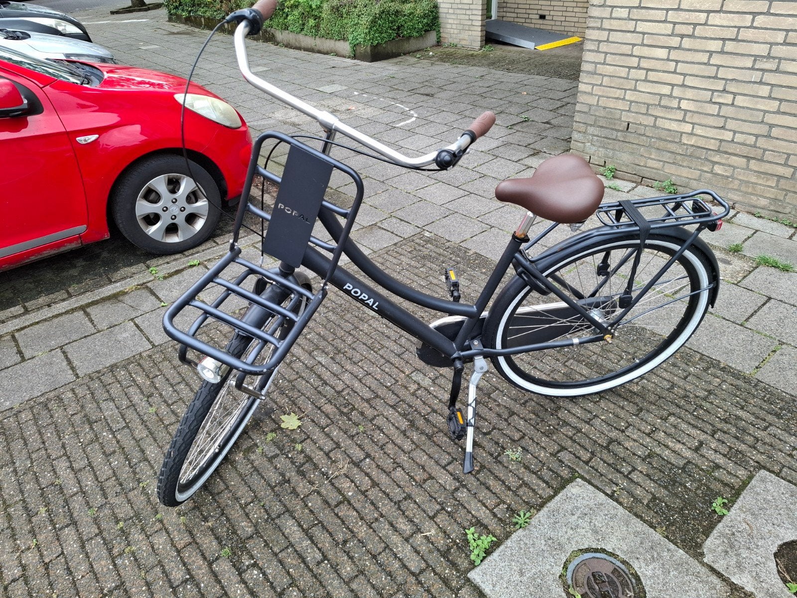 Popal meisjesfiets 28 inch, frame 46 cm, 3 versnellingen, Fietsen en Brommers, Fietsen | Meisjes, Terugtraprem, Gebruikt, Versnellingen