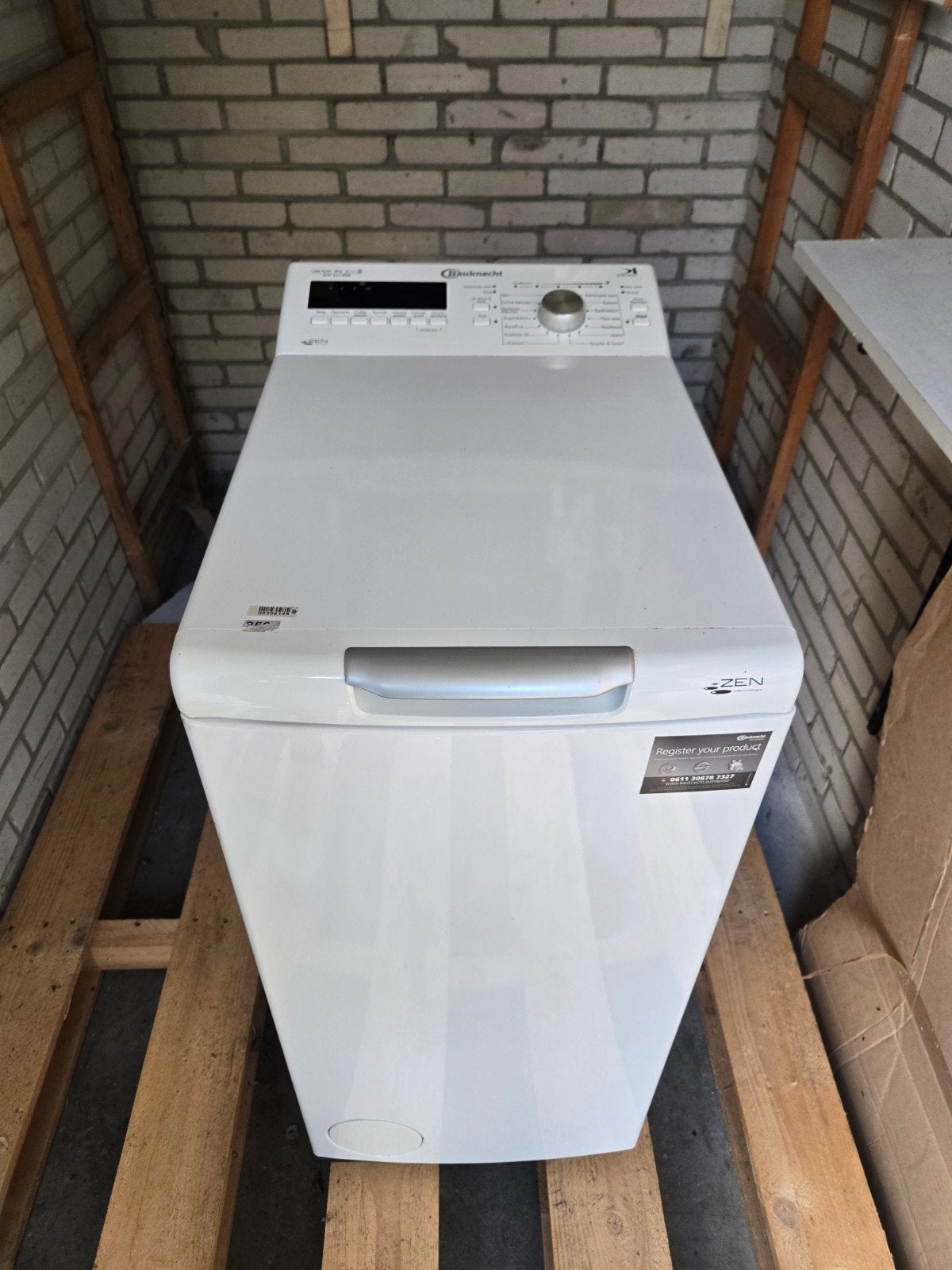 Bauknecht Zen Eco 4560 Bovenlader Wasmachine - Compact, Ophalen