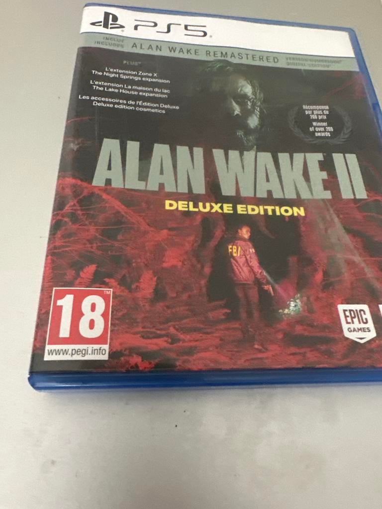 Alan Wake II Deluxe Edition PS5 - Nieuwstaat, Vanaf 18 jaar, 1 speler, Zo goed als nieuw, Ophalen