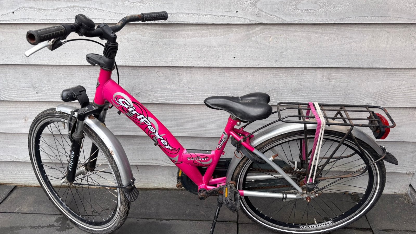 Meisjesfiets Alpina GirlPower 14 inch, Fietsen en Brommers, Fietsen | Meisjes, Ophalen, Terugtraprem, Gebruikt, 14 inch of minder