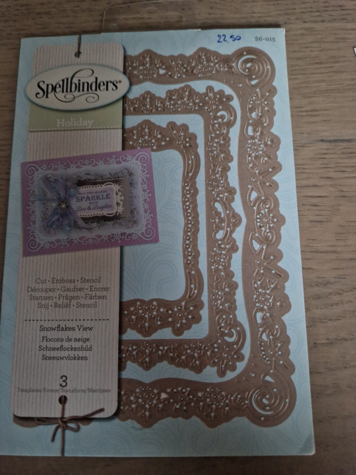 Spellbinders Holiday Sneeuwvlokken Snijmallen Set, Hobby en Vrije tijd, Ophalen of Verzenden