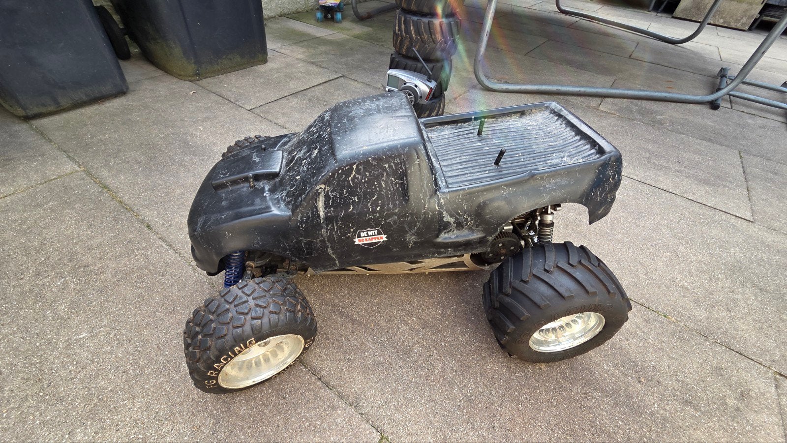 FG Racing Monster Truck 1:6 Benzine RC Auto, Ophalen, Benzine, Gebruikt, Auto offroad