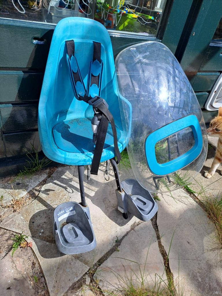Bobike voorzitje met regenscherm, Ophalen, Bobike voorzitje, Voorzitje, Gebruikt