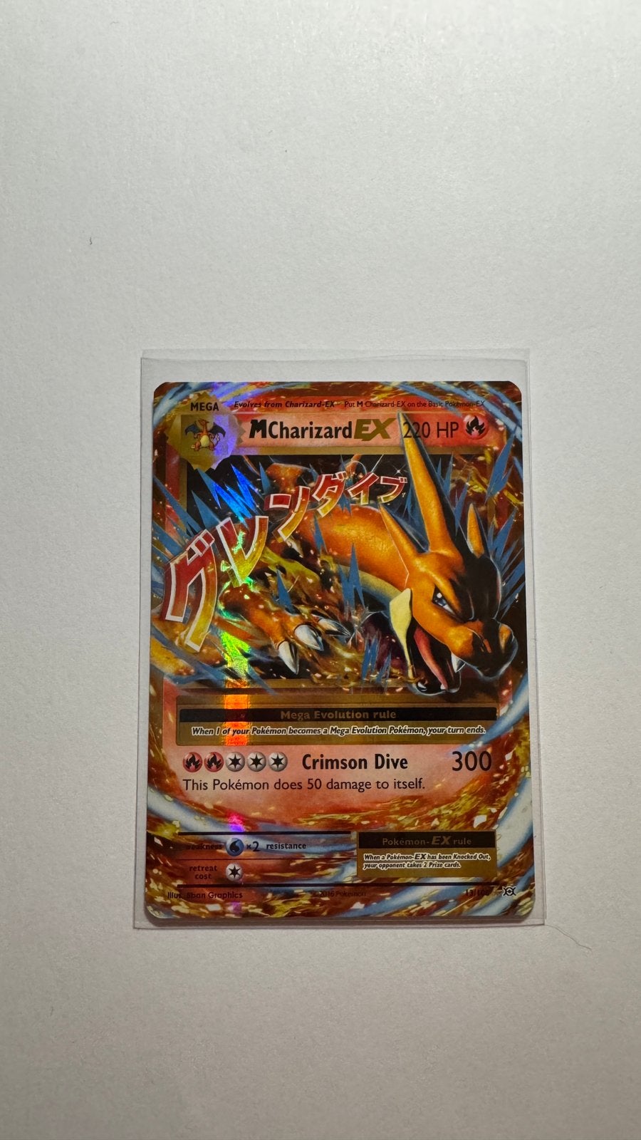 Pokémon M Charizard EX 101/108 – Evolutions –Full Art – 2016, Ophalen of Verzenden, Zo goed als nieuw