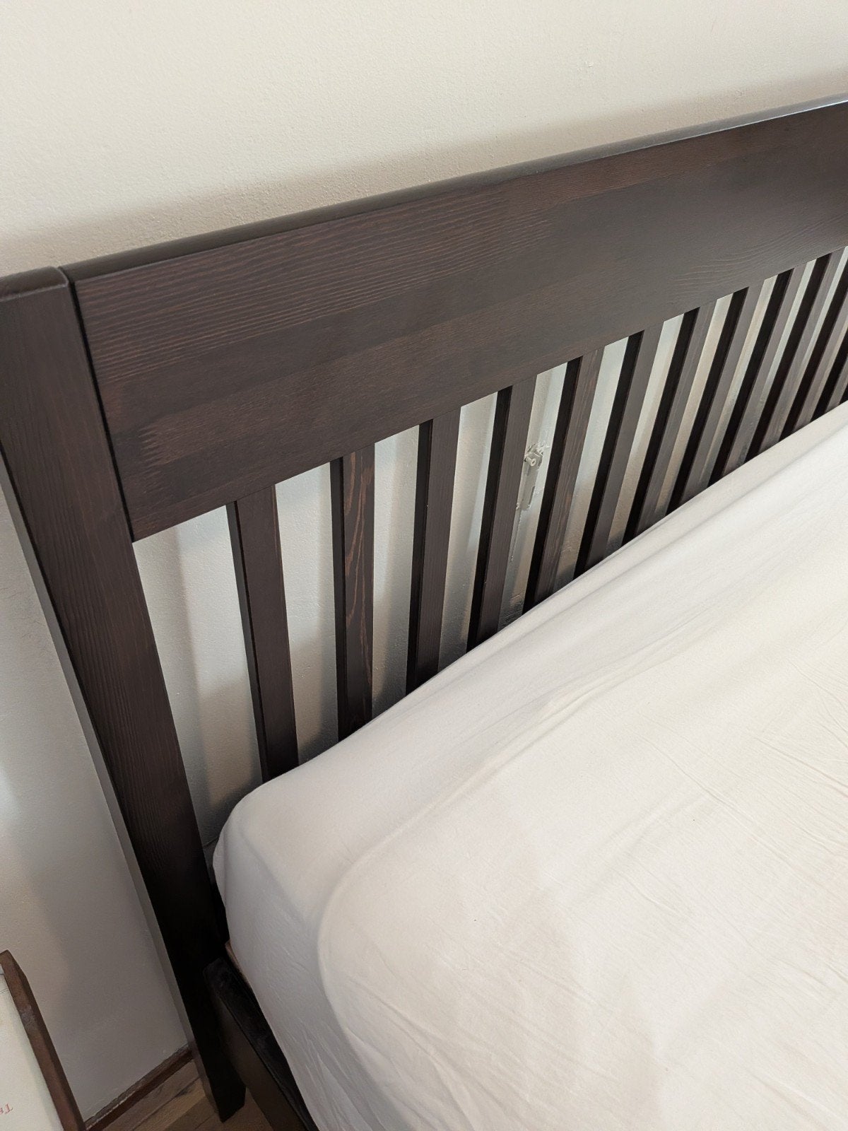 IKEA IDANAS bedframe 160x200 met lattenbodem, Ophalen, Gebruikt, Bruin, Tweepersoons