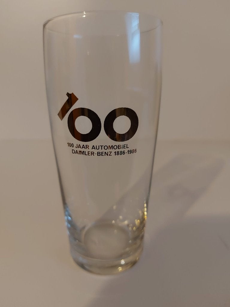 bierglas "Daimler-Benz 100 jaar!", Ophalen, Zo goed als nieuw, Glas of Glazen, Overige merken