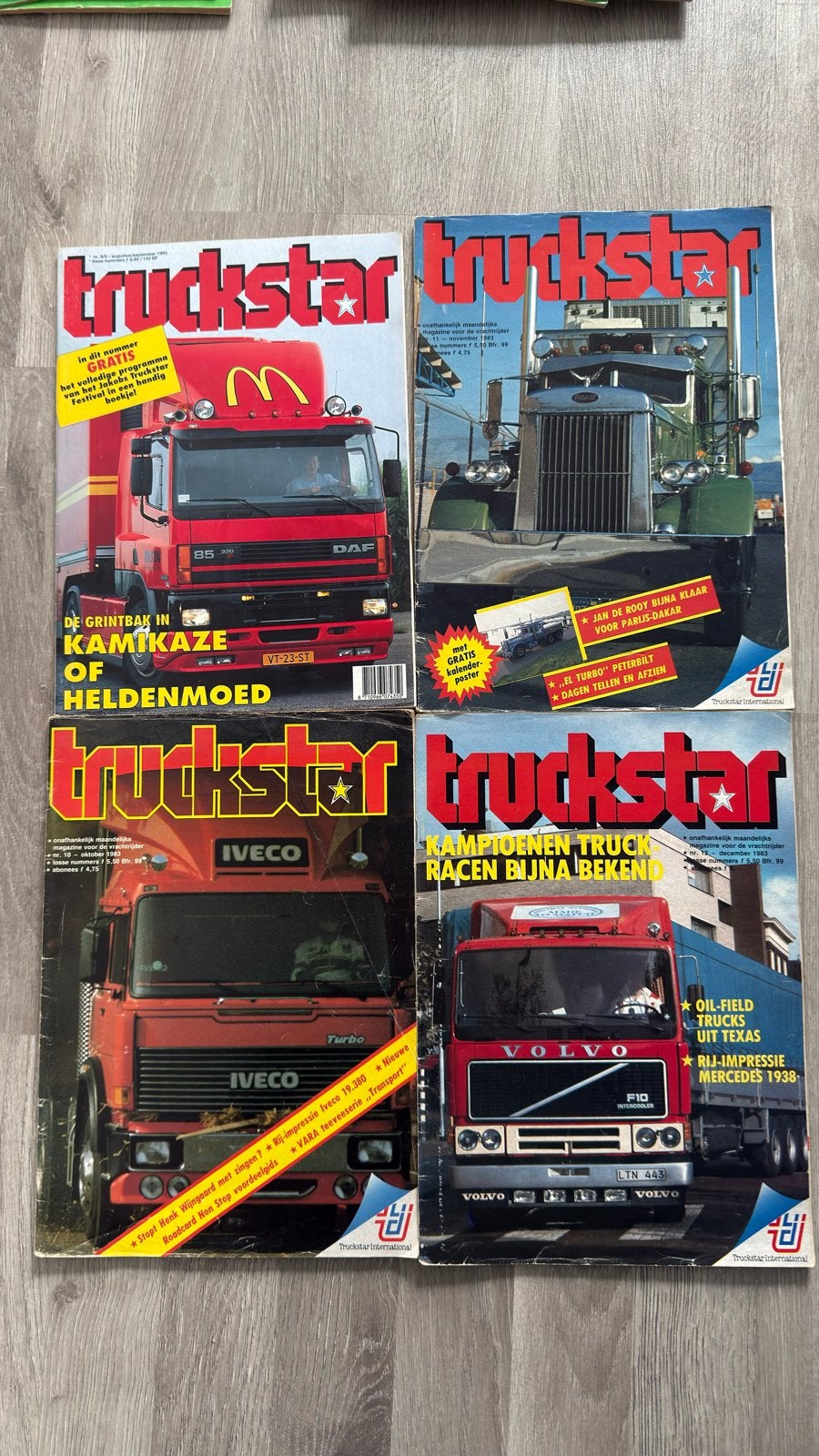 4x Truckstar Tijdschriften - 1983, Ophalen of Verzenden, Gelezen, Overige typen