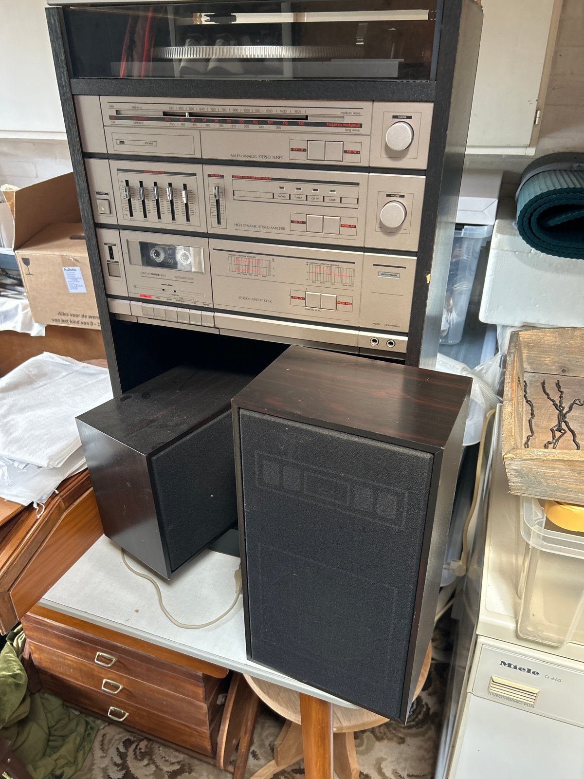 Vintage Aristona ST3104/63 Stereo installatie jaren 70/80, Gebruikt, Losse componenten, Ophalen, Tuner of Radio