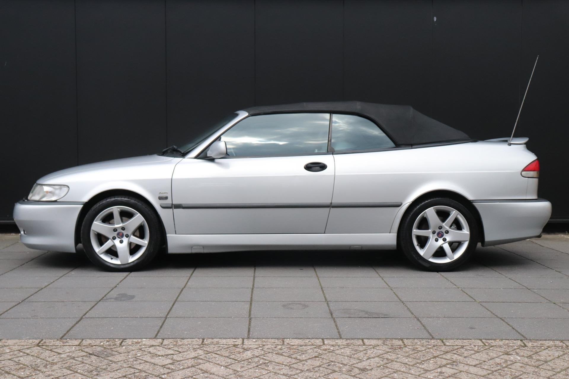 Saab 9-3 Cabrio 2.0 Turbo Aero | RHD | AUTOMAAT | MEMORY | L, Auto's, Gebruikt, Zwart, 4 cilinders, Cabriolet