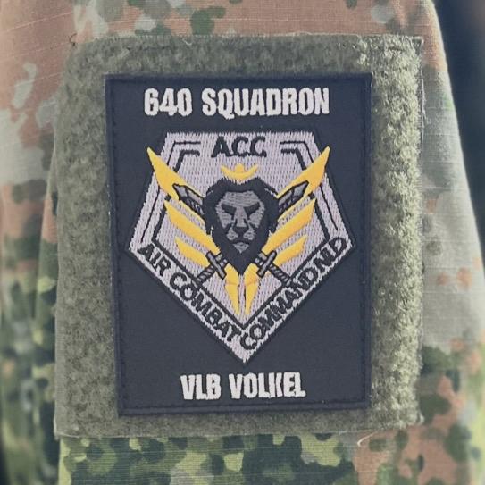 Air Combat Command Patch - 64 Squadron Volkel Luchtmacht, Verzenden, Luchtmacht, Nederland, Embleem of Badge