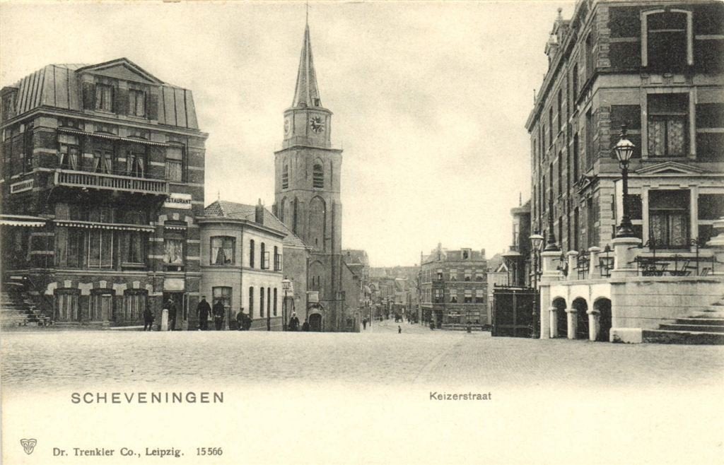 Scheveningen - Keizerstraat - restaurant - ongelopen, Verzenden, Voor 1920, Ongelopen, Zuid-Holland