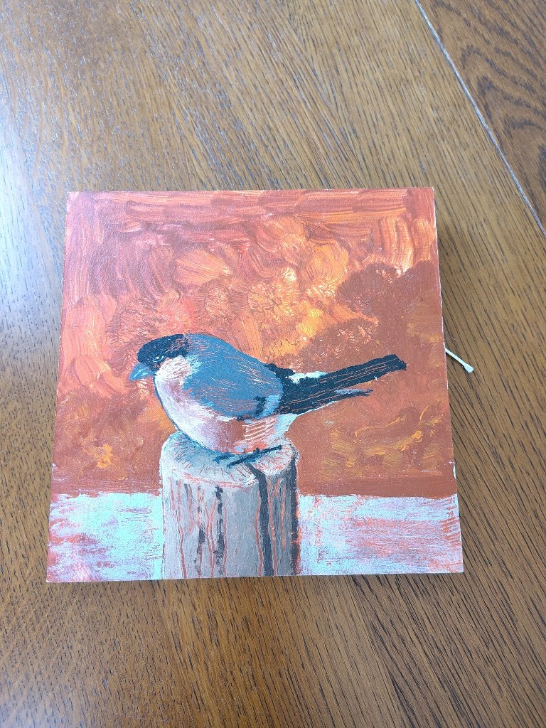 Vogel schilderij, Ophalen