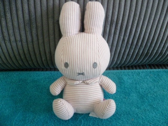 roze wit gestreept nijntje miffy/rammeltje Dick Bruna Tiamo, Ophalen of Verzenden, Zo goed als nieuw, Overige typen, Wasbaar