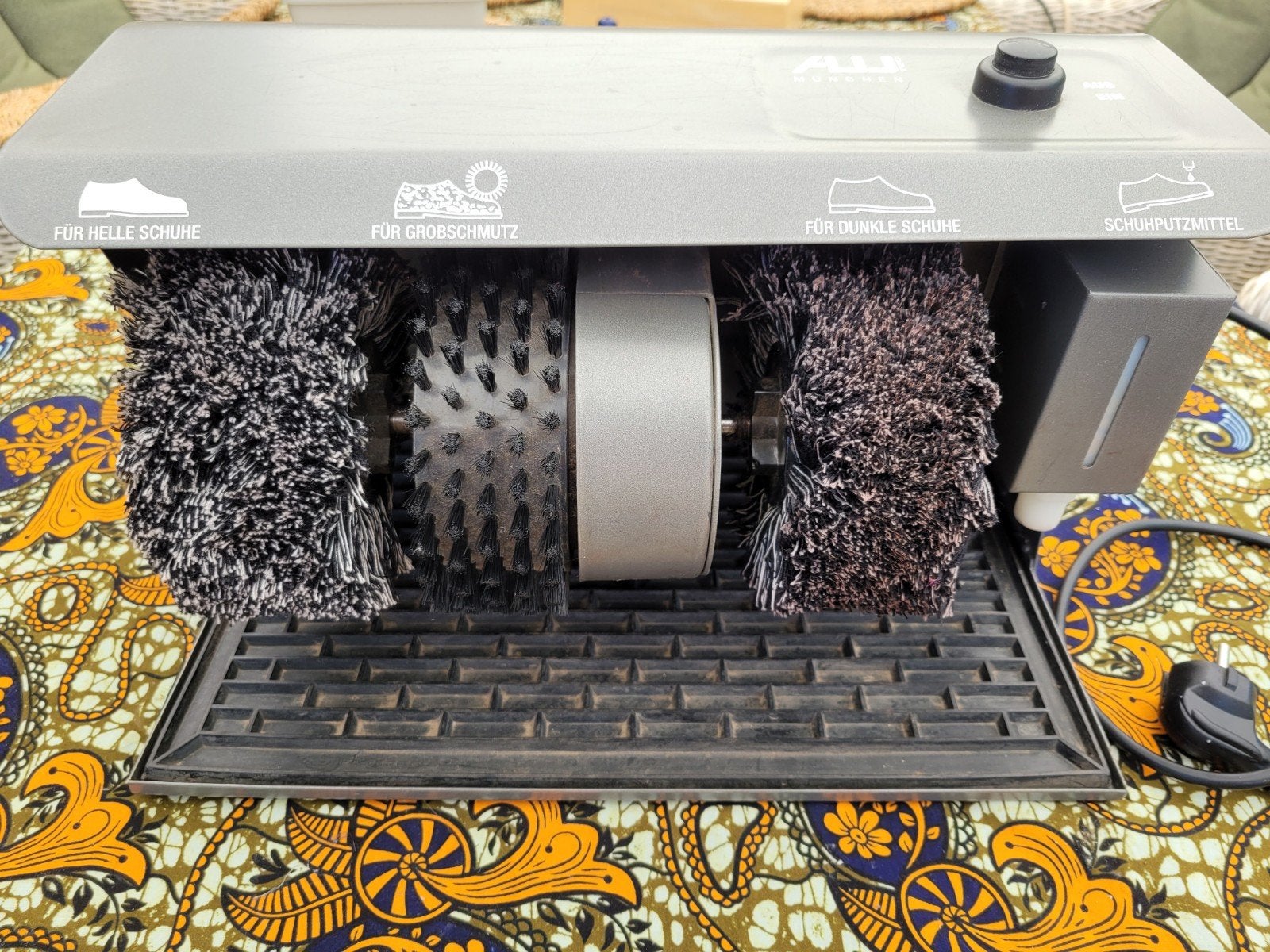 ALU TEC Schoenpoetsmachine met dispenser, Ophalen of Verzenden, Gebruikt