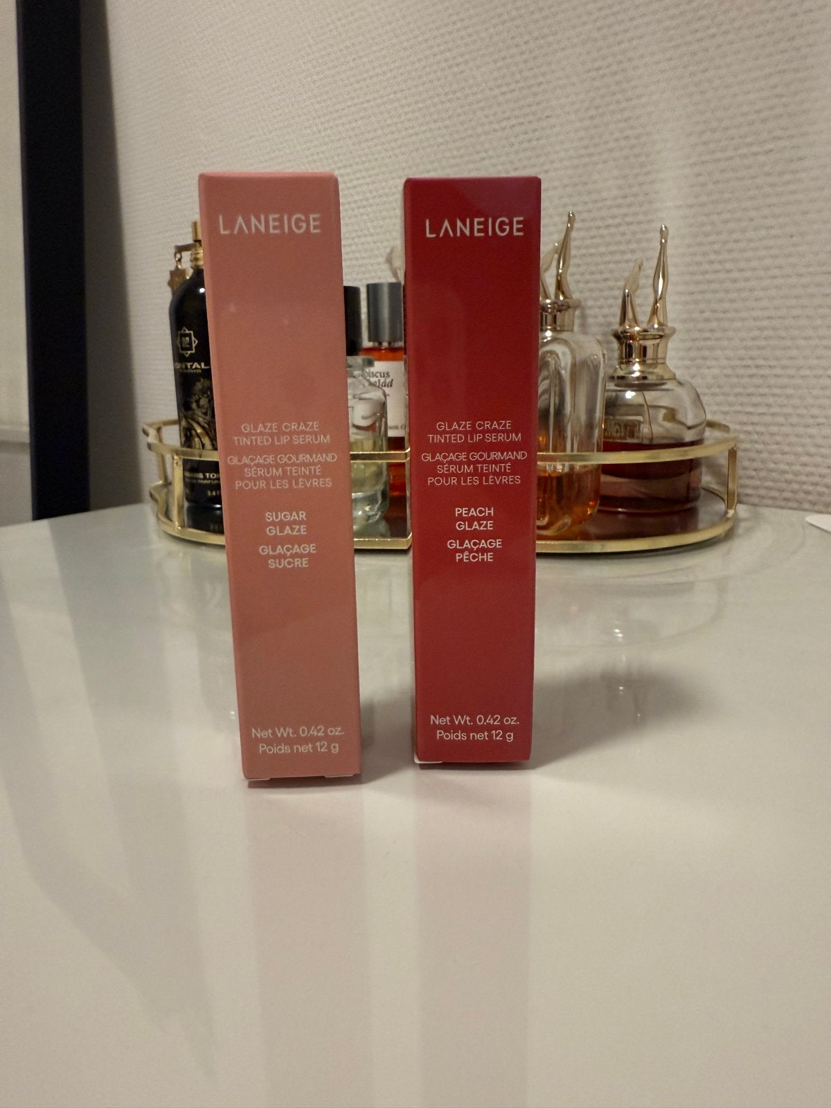 LANEIGE Glaze Craze Tinted Lip Serum - Sugar & Peach, Ophalen of Verzenden, Nieuw, Overige typen