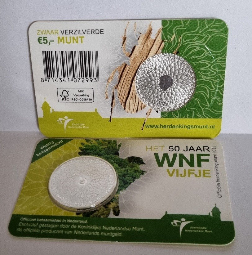 5 Euro coincard 2011 WNF - Wereld Natuur Fonds - UNC, Postzegels en Munten, Munten | Nederland, Ophalen of Verzenden, Koningin Beatrix