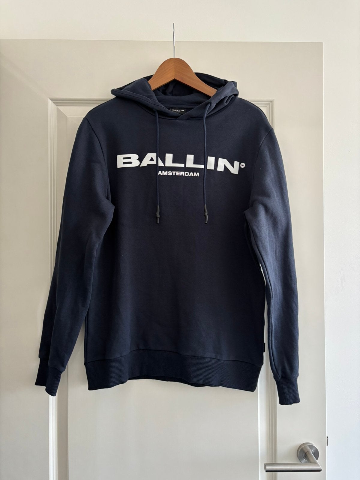 Hoodie Ballin maat L heren., Kleding | Heren, Ophalen of Verzenden, Zo goed als nieuw, Maat 52/54 (L), Blauw