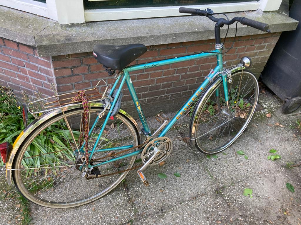 Vintage Peugeot Super Sport racefiets, Fietsen en Brommers, Fietsen | Heren | Herenfietsen, Overige merken, Gebruikt, Velgrem