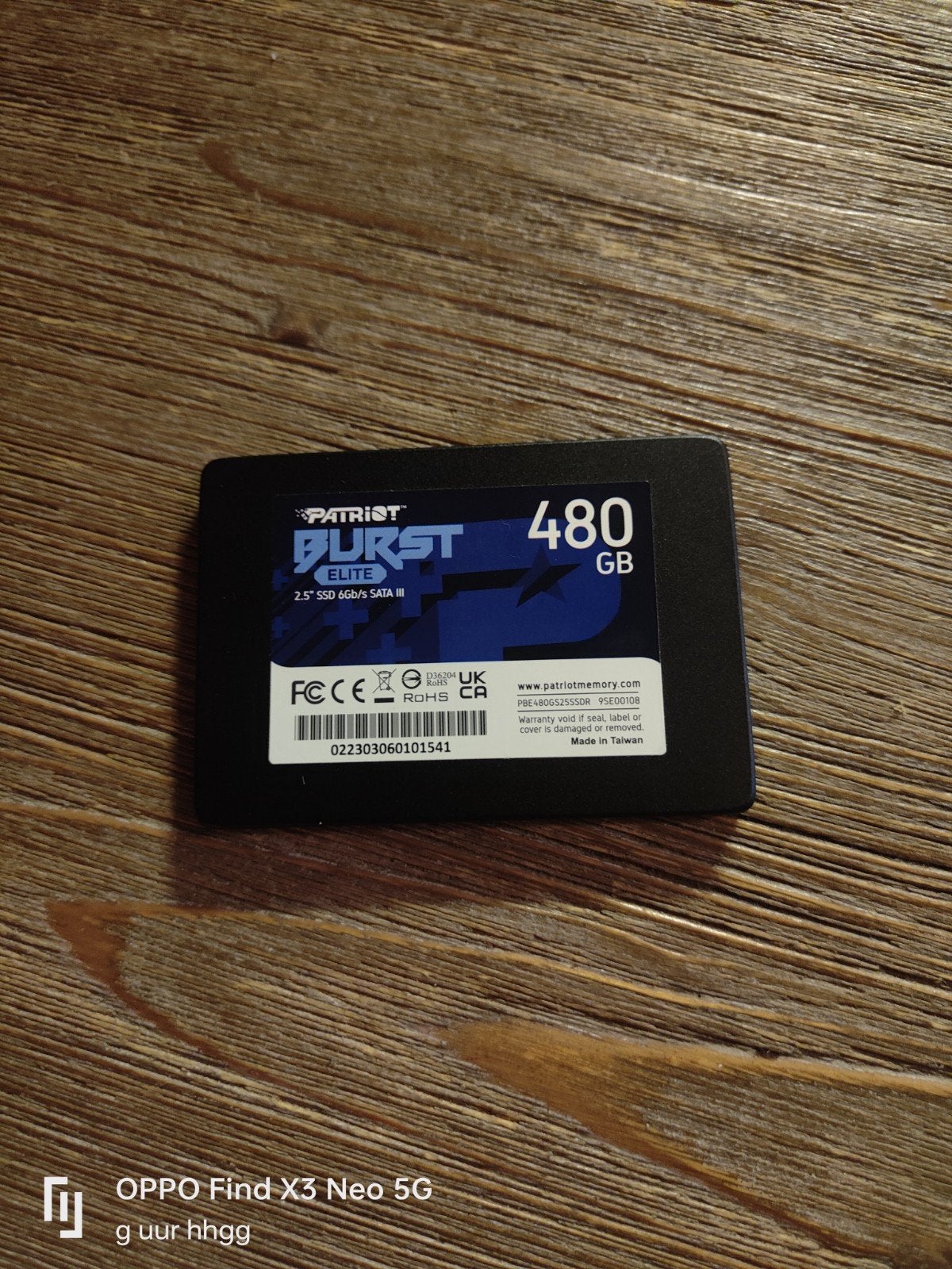 Patriot Burst Elite 480 GB SSD - Weinig gebruikt, Intern, 480 GB, Zo goed als nieuw, Laptop