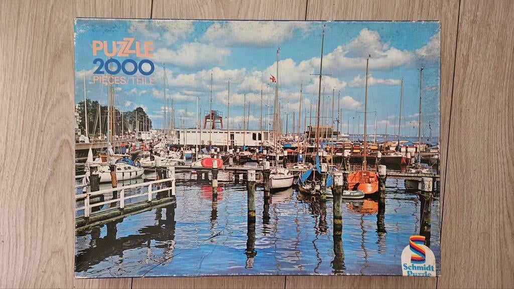 Drie puzzels: haven, bergen en vrachtwagen, Ophalen of Verzenden, Meer dan 1500 stukjes