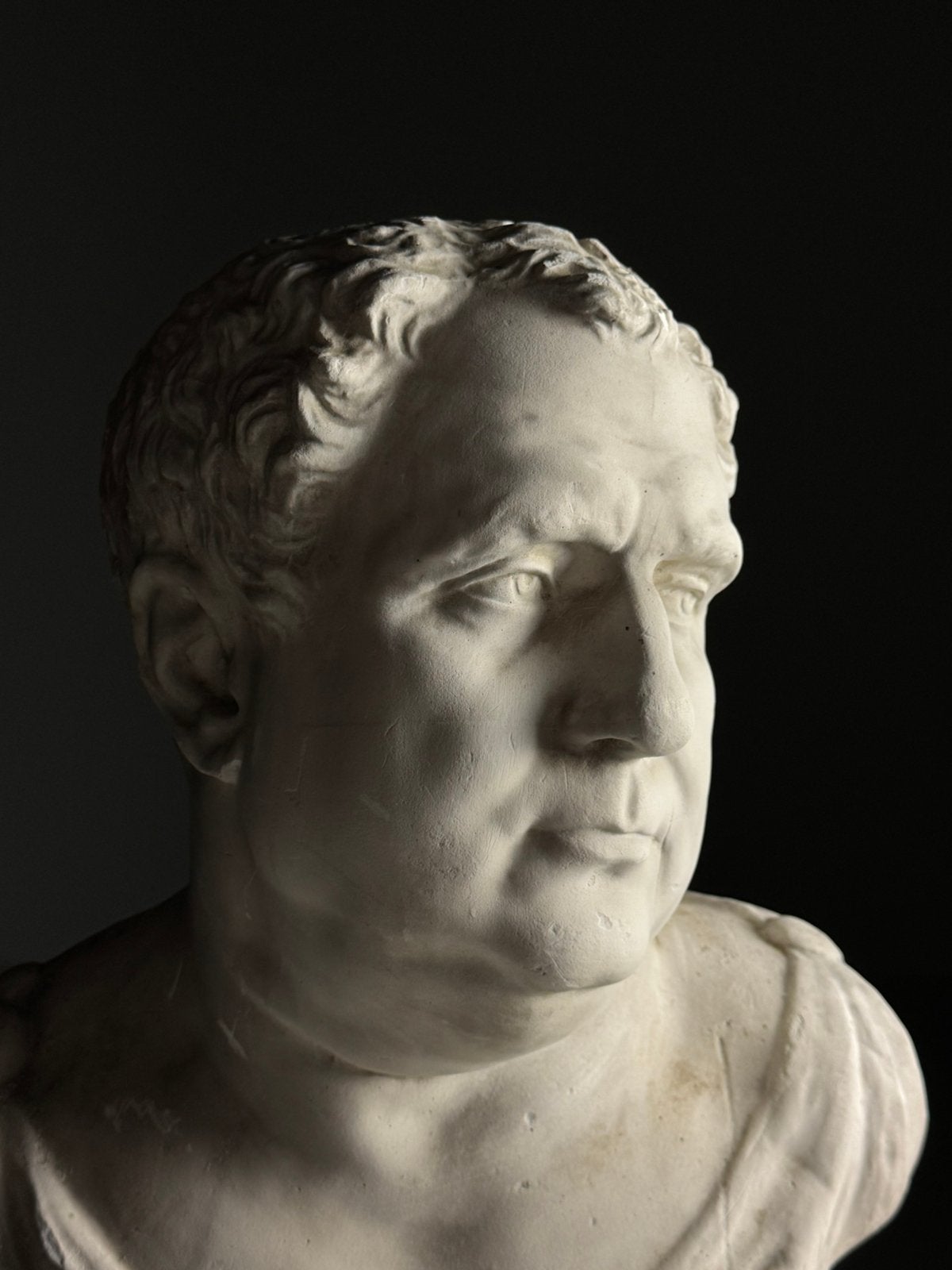 Buste van Vitelius Romeins Gips 20e eeuw, Ophalen, Zo goed als nieuw