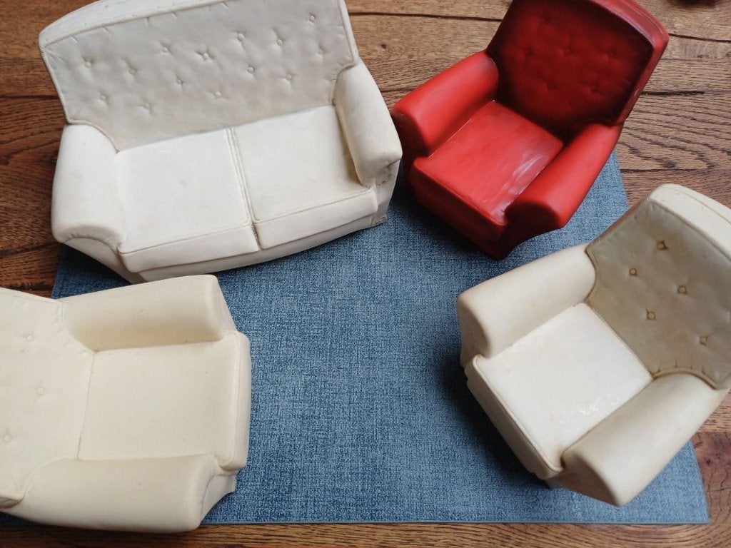 Sindy bank en stoelen, Gebruikt, -, -, Ophalen of Verzenden