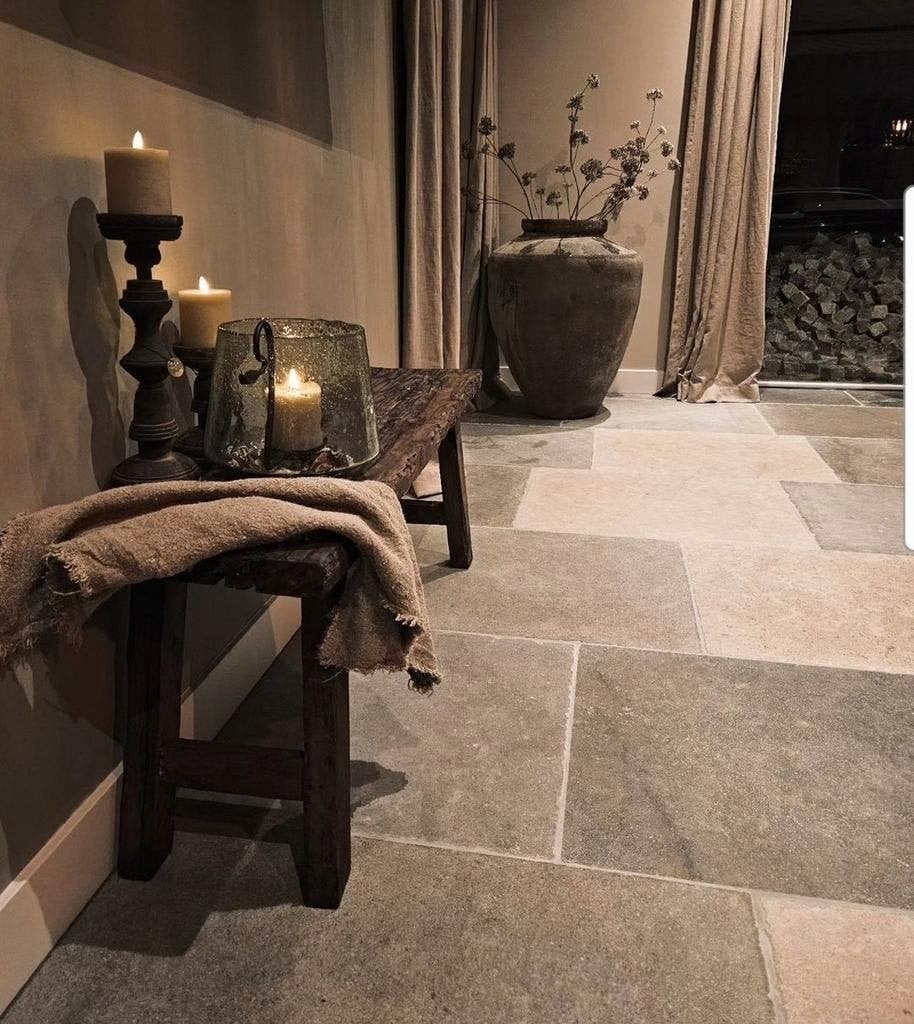 BOERDERIJ VLOEREN BOURGONDISCHE DALLEN TEGELS! CASTLE STONE, Ophalen of Verzenden, Nieuw, 75 m² of meer