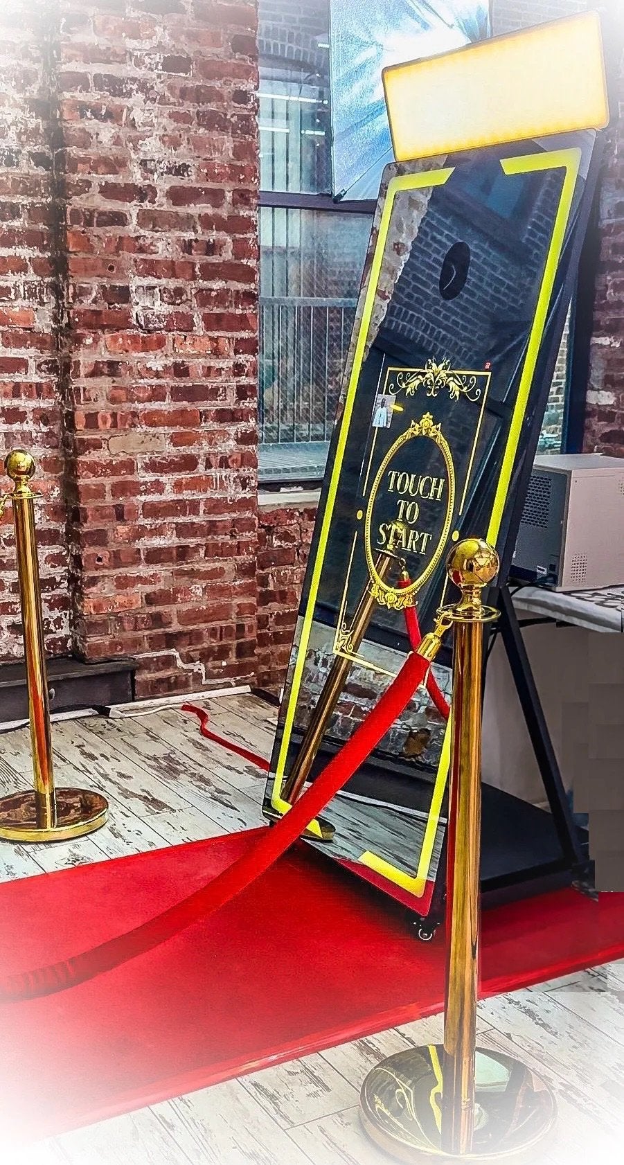 Luxe Spiegel Photobooth Huren | Inclusief Rode Loper, Ophalen, Zo goed als nieuw, Overige