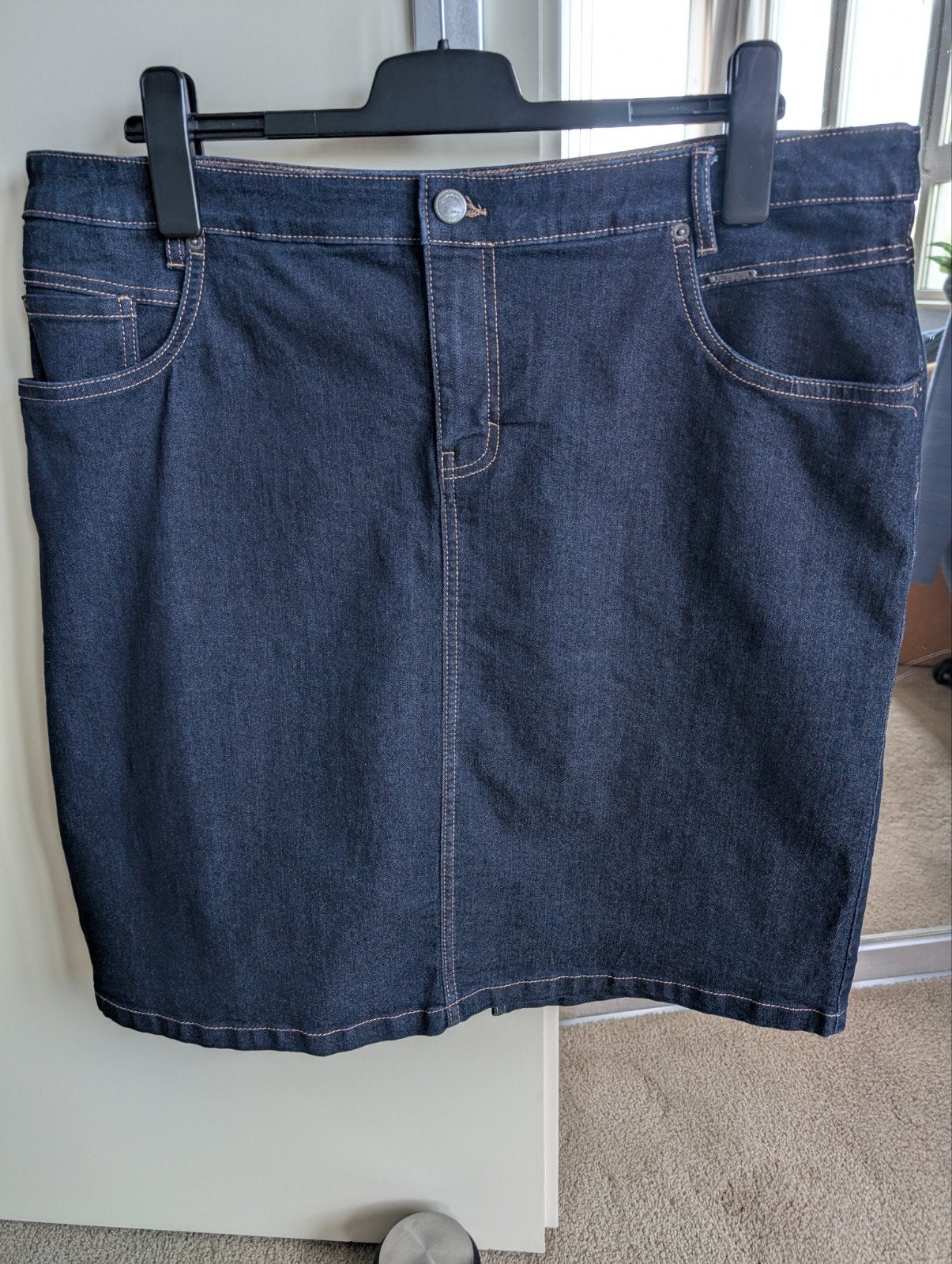 mooie spijkerrok, maat 46 L.60 cm.en Br. 60 cm, Kleding | Dames, Ophalen of Verzenden