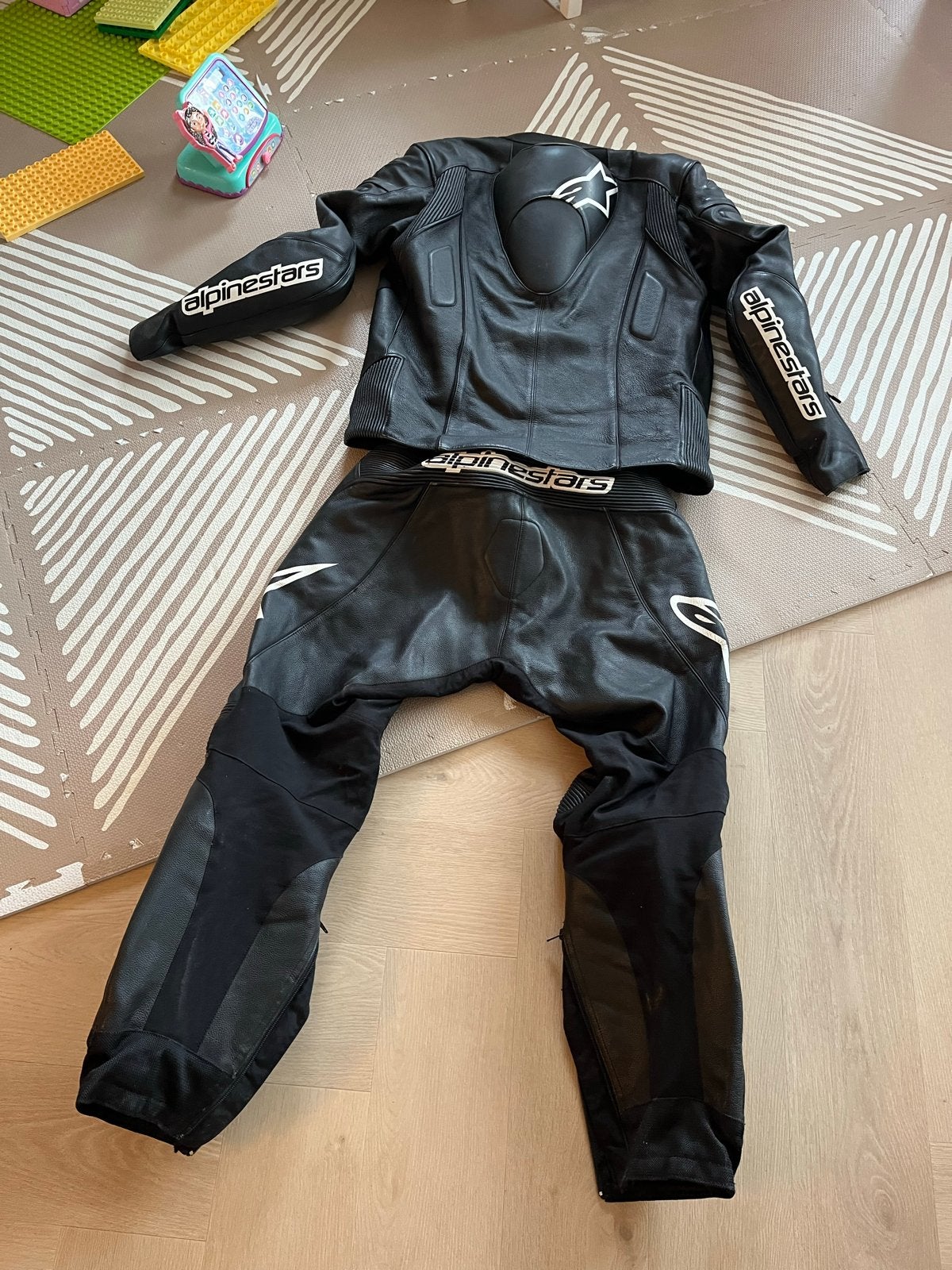 Alpinestars Leren Motorpak - Zwart (Maat EU 54), Ophalen, Tweedehands, Heren, Combipak