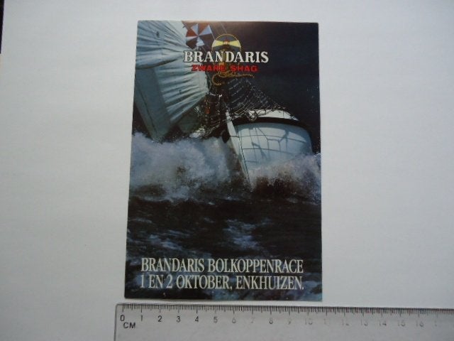 sticker oud Brandaris hanzestad compagnie kampen tabak shag, Verzenden, Zo goed als nieuw, Bedrijf of Vereniging