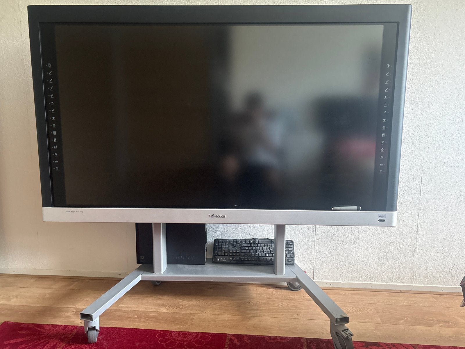 Vidi-Touch interactief touchscreen op verrijdbare standaard, 50 Hz, 100 cm of meer, Smart TV, Full HD (1080p)
