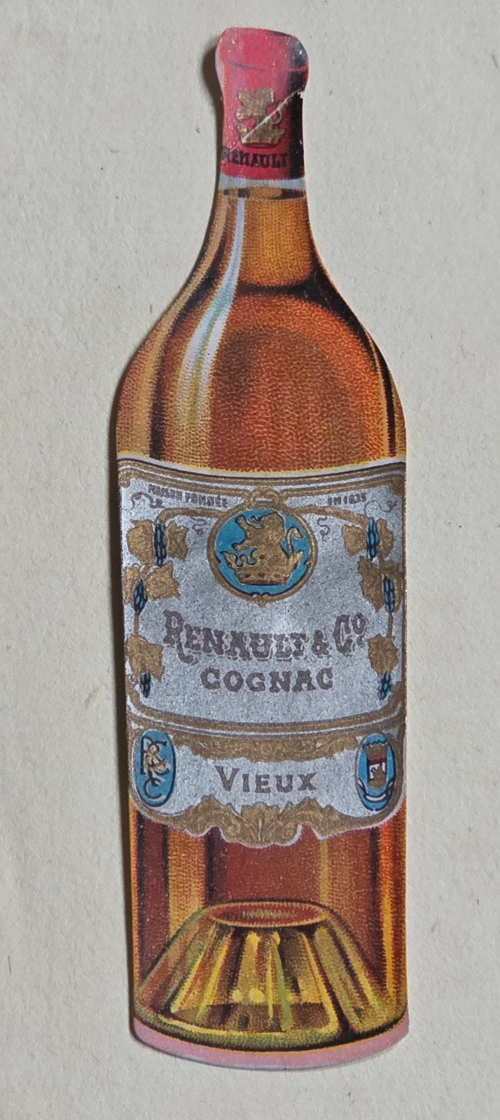031) ORIGINELE SLUITZEGEL COGNAC  VIEUX RENAULT & Co, Verzenden, Overige thema's