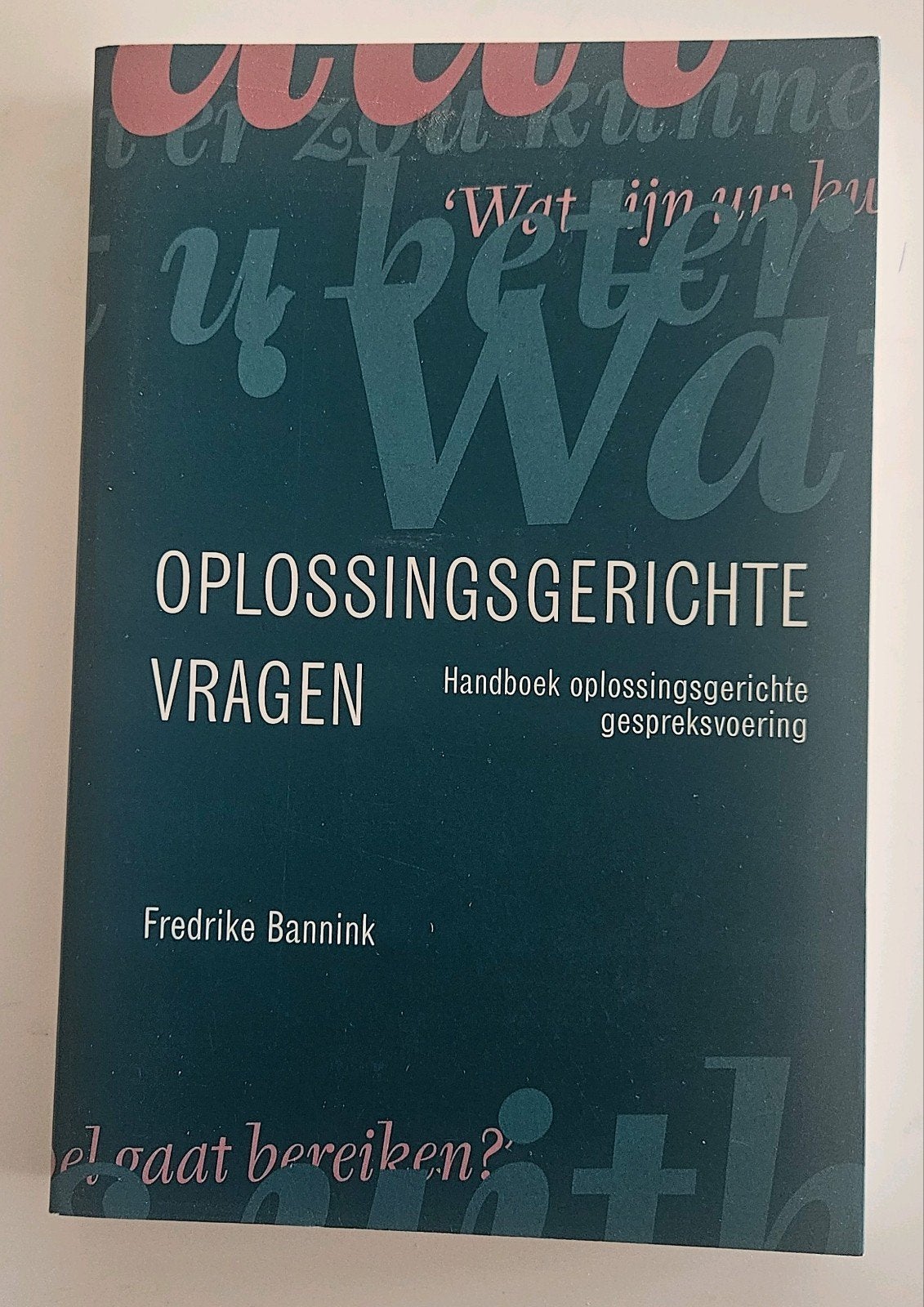 F. Bannink - Oplossingsgerichte vragen, Ophalen of Verzenden, Zo goed als nieuw, F. Bannink