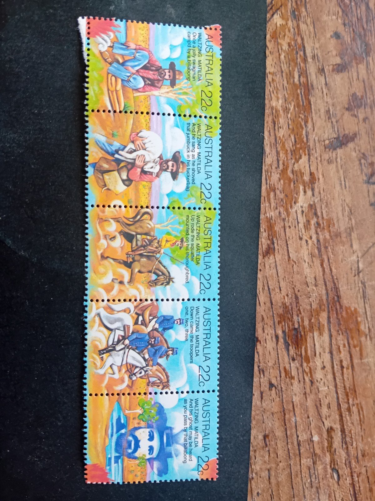 Australische postzegels "Waltzing Matilda" (6 stuks), Ophalen of Verzenden, Postfris