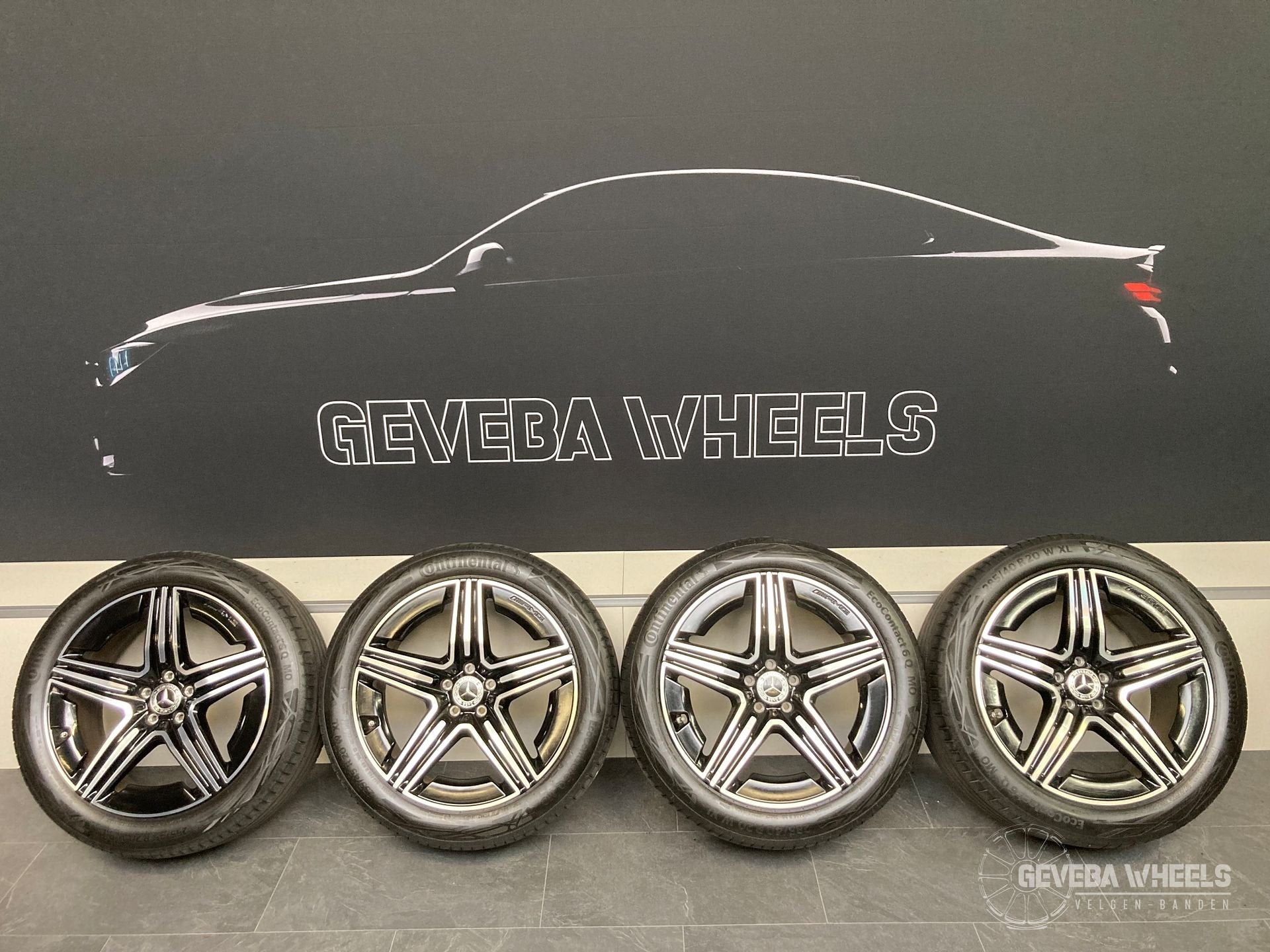 20” originele Mercedes GLC W254 AMG velgen + banden 5x112, Gebruikt, 255 mm, -, -
