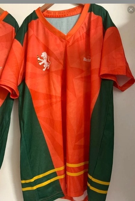 Heineken shirt oranje groen M-L/XL, Maat M, Ophalen of Verzenden, Nieuw, Shirt