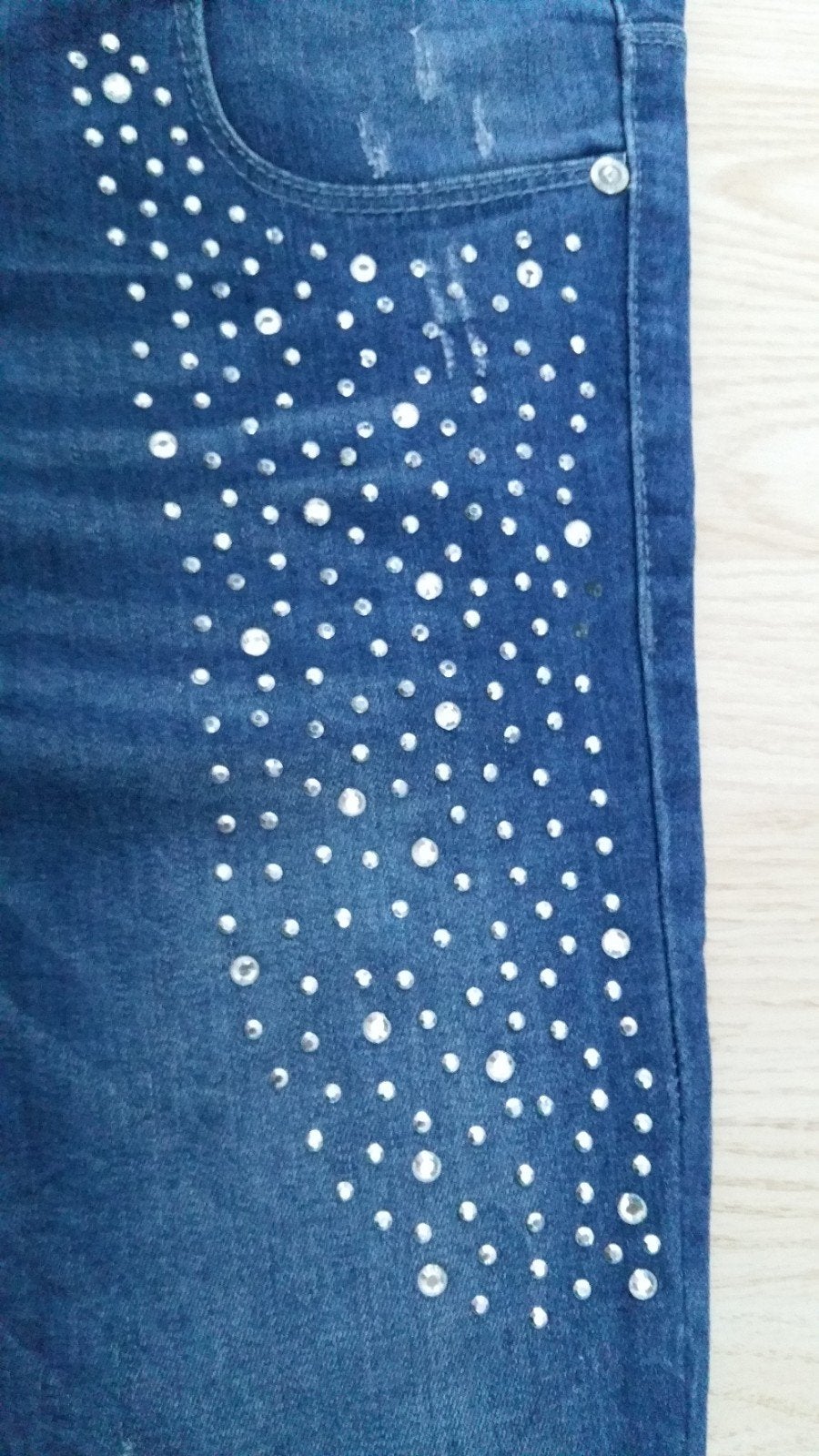 ONLY Jeans met Strass Steentjes - Maat W26 L32 Nieuw, Blauw, Nieuw, Ophalen of Verzenden, ONLY