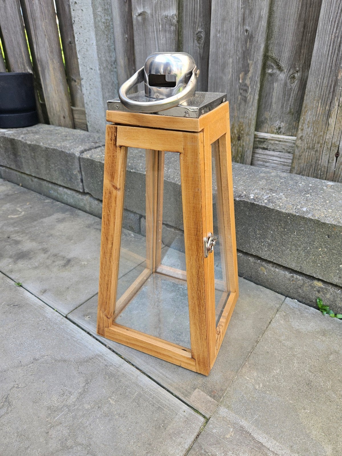 Lantaarn hout, Ophalen of Verzenden, Zo goed als nieuw