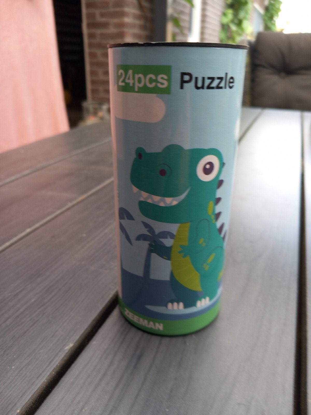 Dino puzzel 24 stukjes van Zeeman, Ophalen of Verzenden, 10 tot 50 stukjes, Zo goed als nieuw, 2 tot 4 jaar